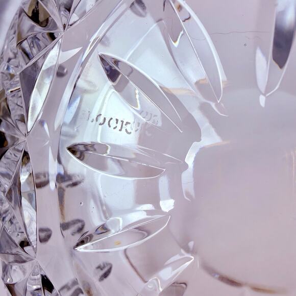 Block Crystal Olympic Bowl 10” 24% Lead Cut Crystal 1990 Centerpiece Fruit VTG - Picture 8 of 11